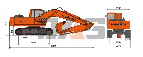 Экскаватор Lonking CDM6225N габарит купить в Томске