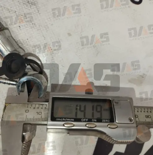Топливопровод L=1100мм (мет. оплетка) TD226B